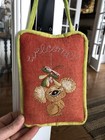 Hallmark Design Koala Bear Crewel Felt Pillow Welcome Door Hanger