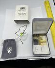     Vintage Sterling Silver Waterford Crystal Heart Pendant   Necklace