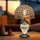 Bedside Crystal Table Lamp Nightstand Desk Lamp Night Light Fixture For Bedroom