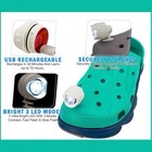 Usb Rechargeable Clip-on Shoe Lights Pair  3 Led Modes  White  Running