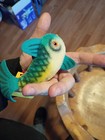 5    Long Blue   Yellow Mohair Steiff 1960   s    flossy    Fish With Tags 