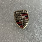 Porsche Crest Lapel Pin Luxury Car Pinback Vtg Auto Tie Tack Enamel