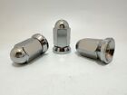 32 Chrome Alcoa Dually Flat Seat Lug Nuts 9 16-18 With Pressed On Swivel Washer