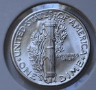 1944-d   Mercury Dime   Gem Bu   Brilliant Unc    Ms   Full Bands