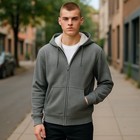 Wonder Nation Boys    Faux Shearling Full Zip Hoodie Jacket  Grey  Xxl  18 