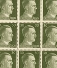 Wholesale Stamp Germany 10 Full Sheets 1941 Wwii War 30pf Hitler Mnh
