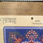 Candamar Designs Blue Kaleidoscope Needlepoint Pillow Kit Blue Floral 30948