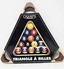 New Vintage Champs Sports Wooden Billiard Triangle Rack  balls Not Included  
