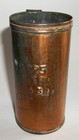 Antique Vintage Tin Copper Litro Measure Handle Mug Cup