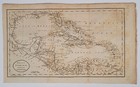 1800 West Indies Caribbean Map     Attrib  John Cary     Cuba Jamaica Bahamas