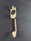 Vintage Solid Brass Door Pull Entry Handle With Deadbolt Opening