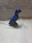 Rare-antique-highly Collectible 1960 Blue Porcelain Parrot