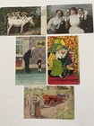 Comic Antique Postcards Mixed Lot 1908 To 1910 Vintage Romance Humor Victorian