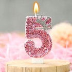 Birthday Number Candles pink Crown Birthday Candles For Cake