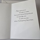 Vintage Thanksgiving Card Thinking Of You At Thanksgiving