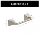 Delta Everly Wall Mount Pivot Arm Toilet Paper Holder Brushed Nickel New
