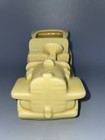 Vintage Old Fashioned Yellow Car Planter 6 5  Long Nice Pre-owned Cond
