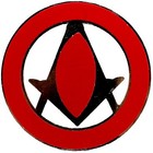 Masonic Master Mason 3  Inch Cut Out Car Auto Emblem  Black    Gold