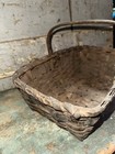 Early Woven Primitive Northern American Gathering Basket