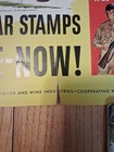 Ww2 Original Vintage Propaganda Poster  times A Wastin   Used