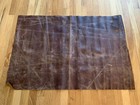 Distressed Medium Brown Cow Hide Leather Hide 6 Square Feet