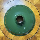 Vtg Benjamin 14    Green Porcelain Enamel Barn Light Shade Industrial Farmhouse