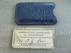 Vintage Indianapolis Charga-plate Credit Card Charge Plate In Holder