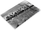 Tin Sign Empire State Building Workers Construction New York Metal D  cor A358