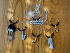   music   Set Of 6  Hand Crafted Wine Glass Drink Markers