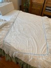 Baby Crib White Heart Eyelet Ribbon Comforter-canopy-dustruffle-change Pad Cover
