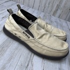 Crocs Walu Loafer Men   s Size 12 Walking 11270 Beige   Tan Canvas            Lr28