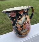 Antique Rare 19th Century Chinese Export Rose Hand Painted Pitcher