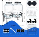 1 Gallon Liquid Laundry Detergent Dispenser With Stand  Glass Laundry Soap Dispe