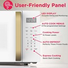 Frigidaire 1 05 Cu  Ft  Retro Microwave Whitegold Emw154whitegold