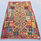 7x4 Handmade Afghan Chobi Kilim Rug Natural Veg Dyed Hand Woven Turkish Woolen
