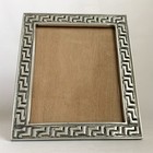 Vintage Mexican Pewter Embossed Picture Frame