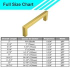 Gold Square Brushed Satin Brass Cabinet Handles Pulls Kitchen Stainless Steel