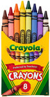 Crayola Crayons  School Supplies  Classic Colors  8 Count