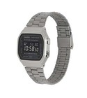 Casio A168wgg-1b Vintage Black Digital Gray Ion Plated Band Digital Illuminator
