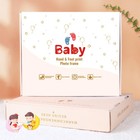 Handprint Footprint Photo Frame Diy Commemorative Newborn Photo Pink-tkzc