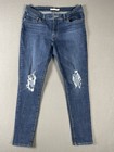 Levi   s 711 Womens Sz 32 Skinny Jeans Pocket Stretch Distressed Medium Wash