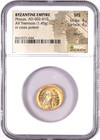 Phocas Gold Av Tremissis Byzantine Empire 602-610 Ad Certified Ngc Ms