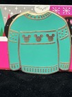 Disney Official Trading Pin Christmas Green Sweater 2018 Mickey Mouse On Card