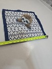 Cloud Island Sloth Security Blanket Baby Lovey Plush Toy White Navy Blue