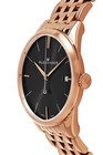 Alexander Men s Swiss Made Rose Gold Stainless Steel Link Bracelet Quartz Watch
