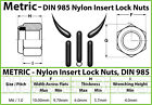 M6-1 0 Nylon Insert Locking Nut  A4 316 Marine Grade Stainless Steel Din 985