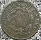 1818 Coronet Head Cent Choice Fine Plus  f  smooth Dark Chocolate Brown Surfaces