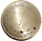 1860  New York Ny 856gs Sweeny s Hotel Merchant Token