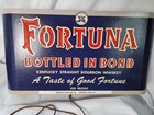 Vintage Fortuna Kentucky Straight Bourbon Whiskey Cardboard Light Sign Working 