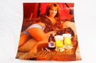 Vintage Pabst Blue Ribbon Beer Pinup Girlie Poster 1980s Man Cave